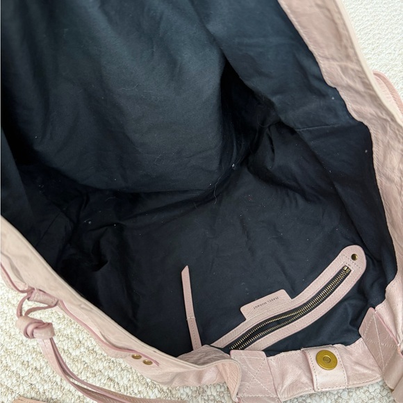Isabel Marant Wardy Pale Pink Double Handle Leather Tote Bag. - Picture 6 of 7